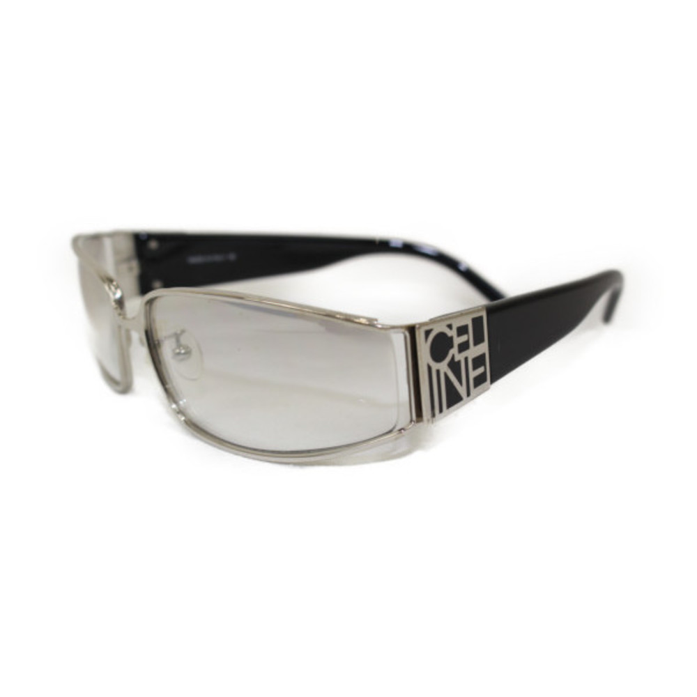 Celine Rectangular Silver Black Sunglasses - image 1